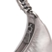 Bolsa De Ombro Couro Prata - imagem 5