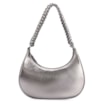 Bolsa De Ombro Couro Prata - imagem 3