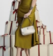 Bolsa De Ombro Couro Prata - imagem 2