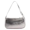 Bolsa De Ombro Couro Prata - imagem 4