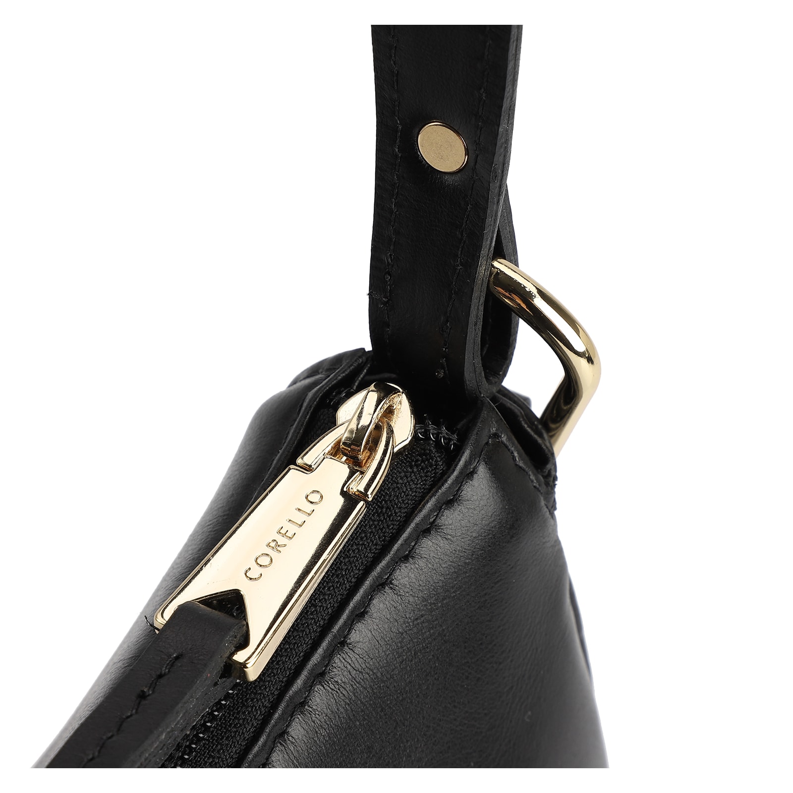 Bolsa De Ombro Couro Preto