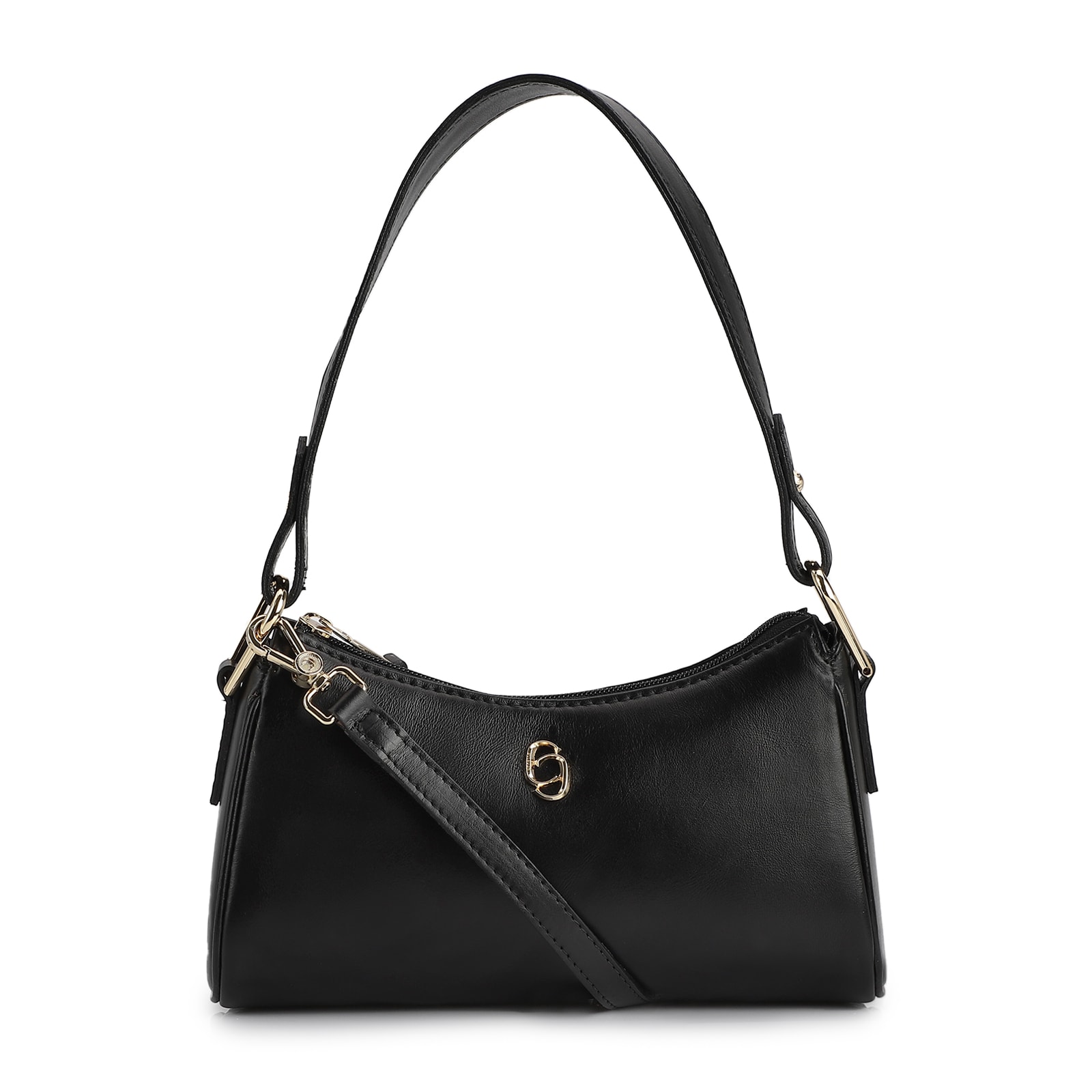 Bolsa De Ombro Couro Preto