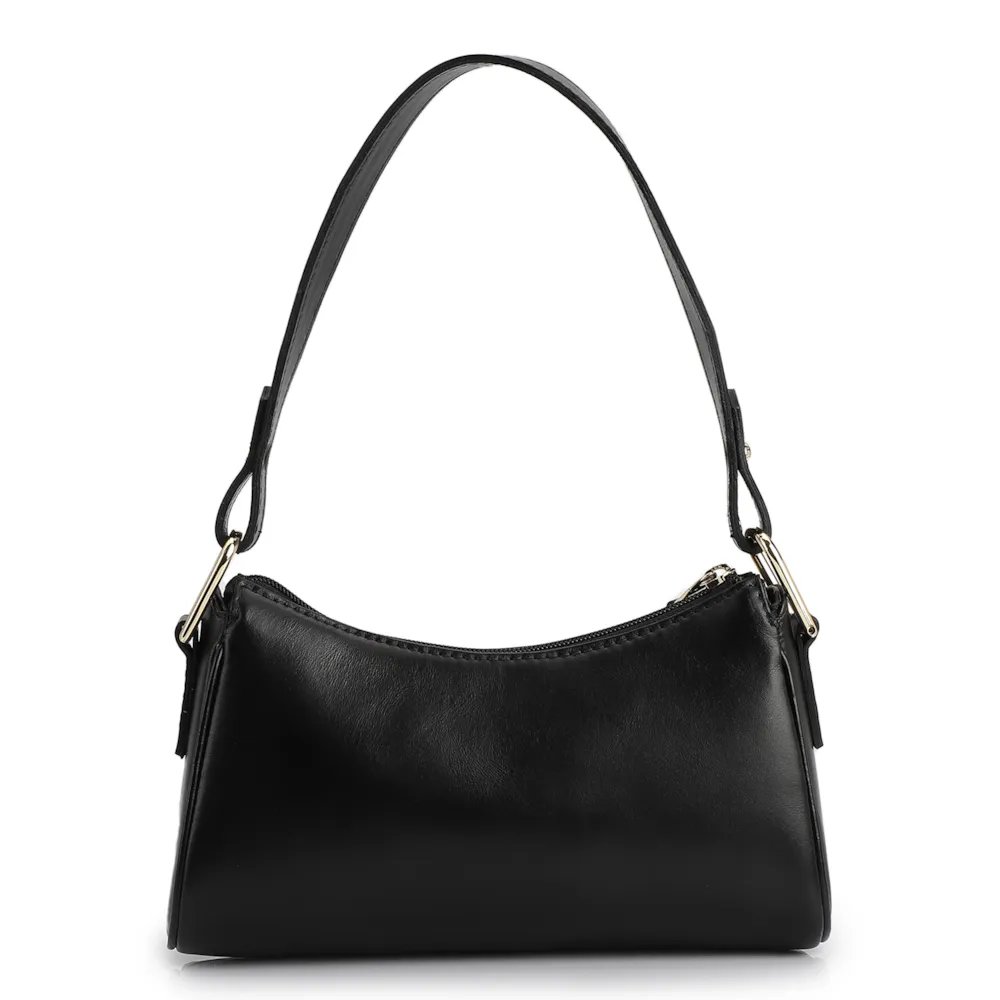 Bolsa De Ombro Couro Preto - imagem 3