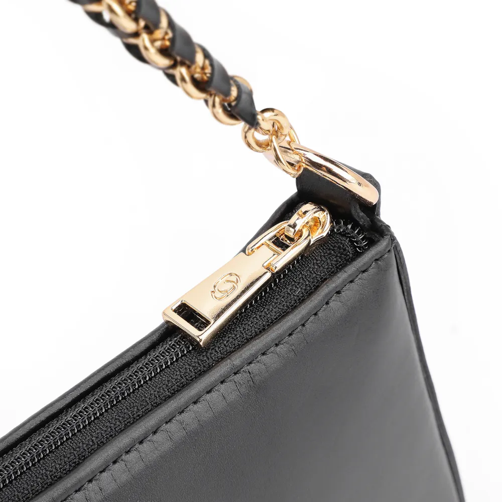 Bolsa De Ombro Couro Preto - imagem 5