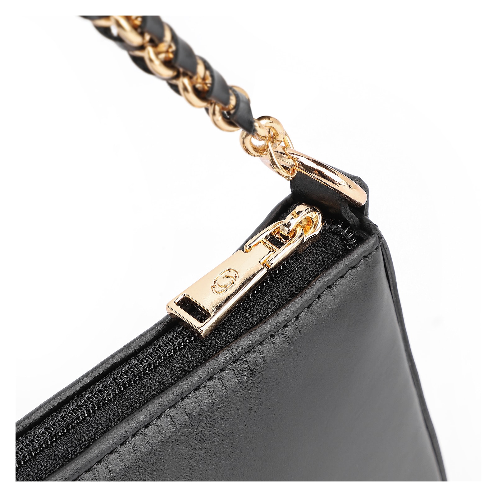 Bolsa De Ombro Couro Preto