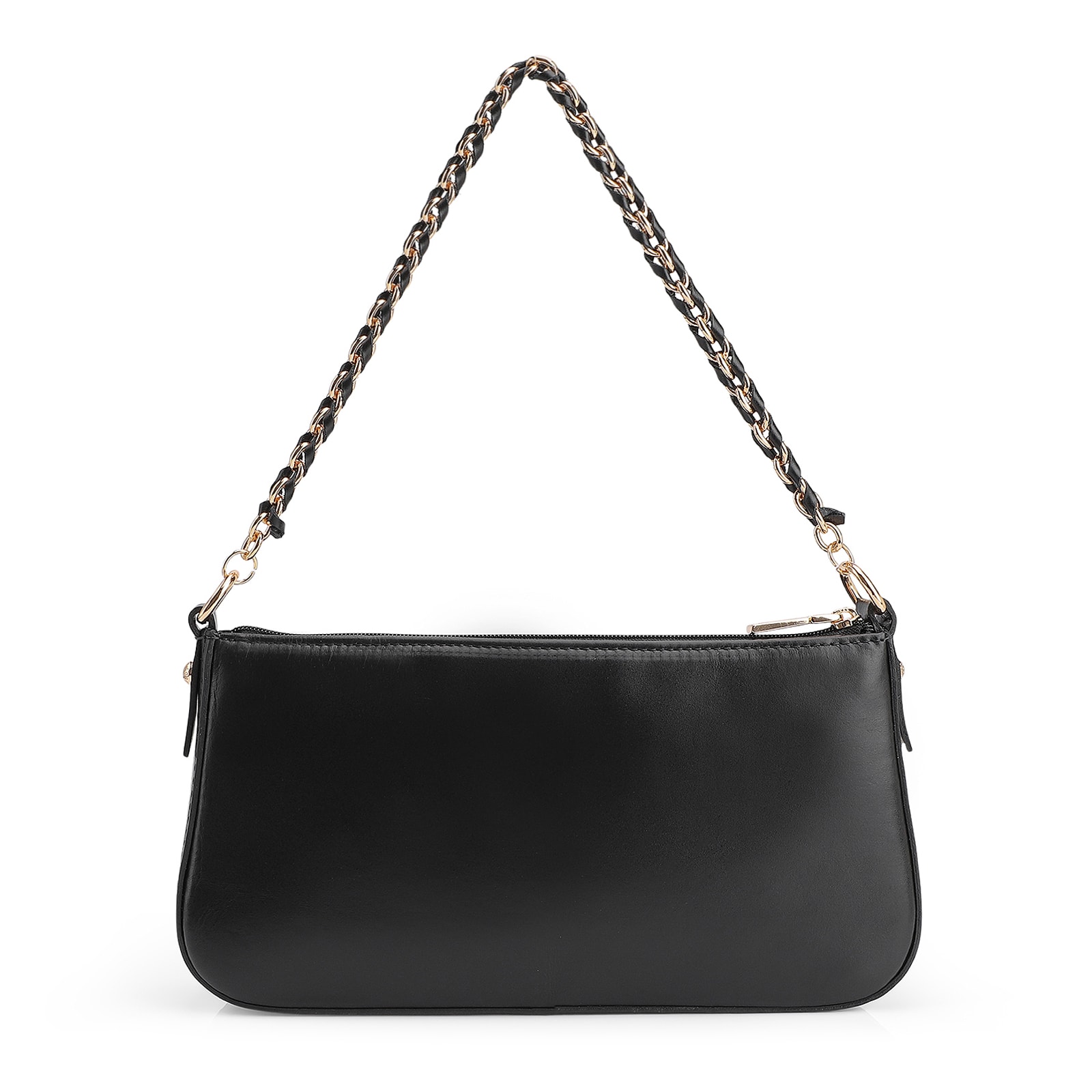 Bolsa De Ombro Couro Preto