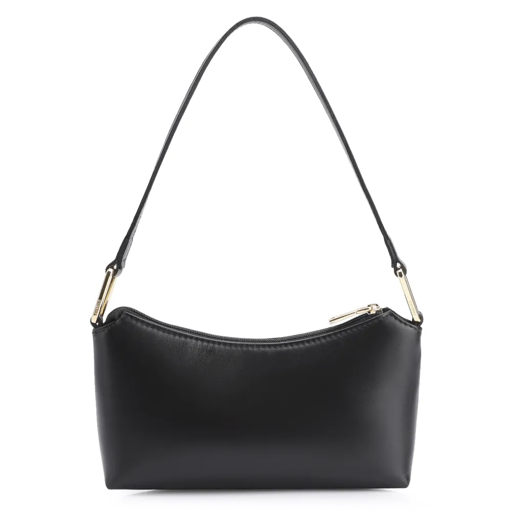 Bolsa De Ombro Couro Preto - imagem 4