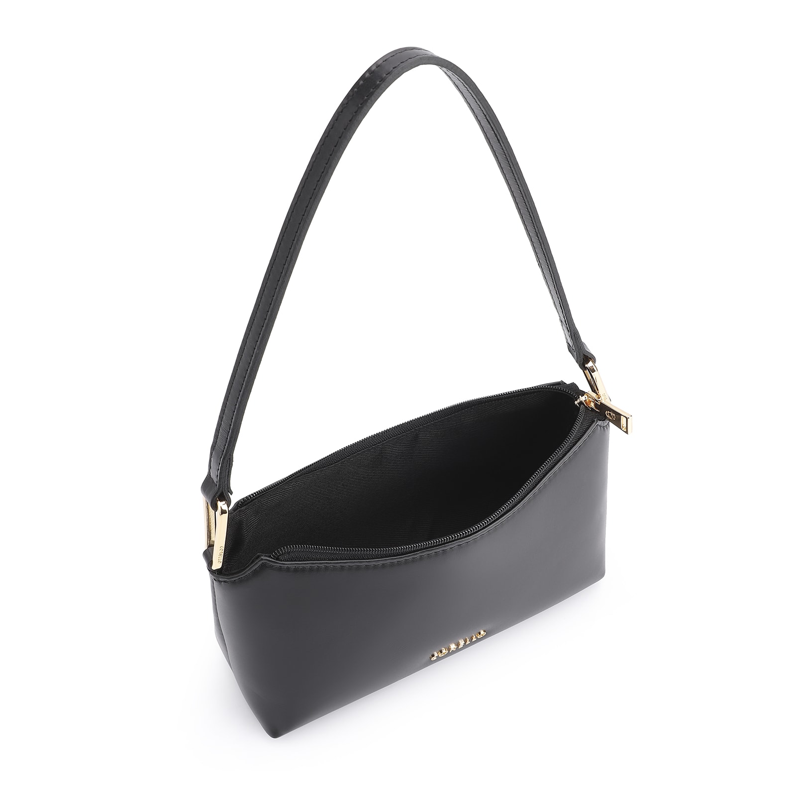 Bolsa De Ombro Couro Preto