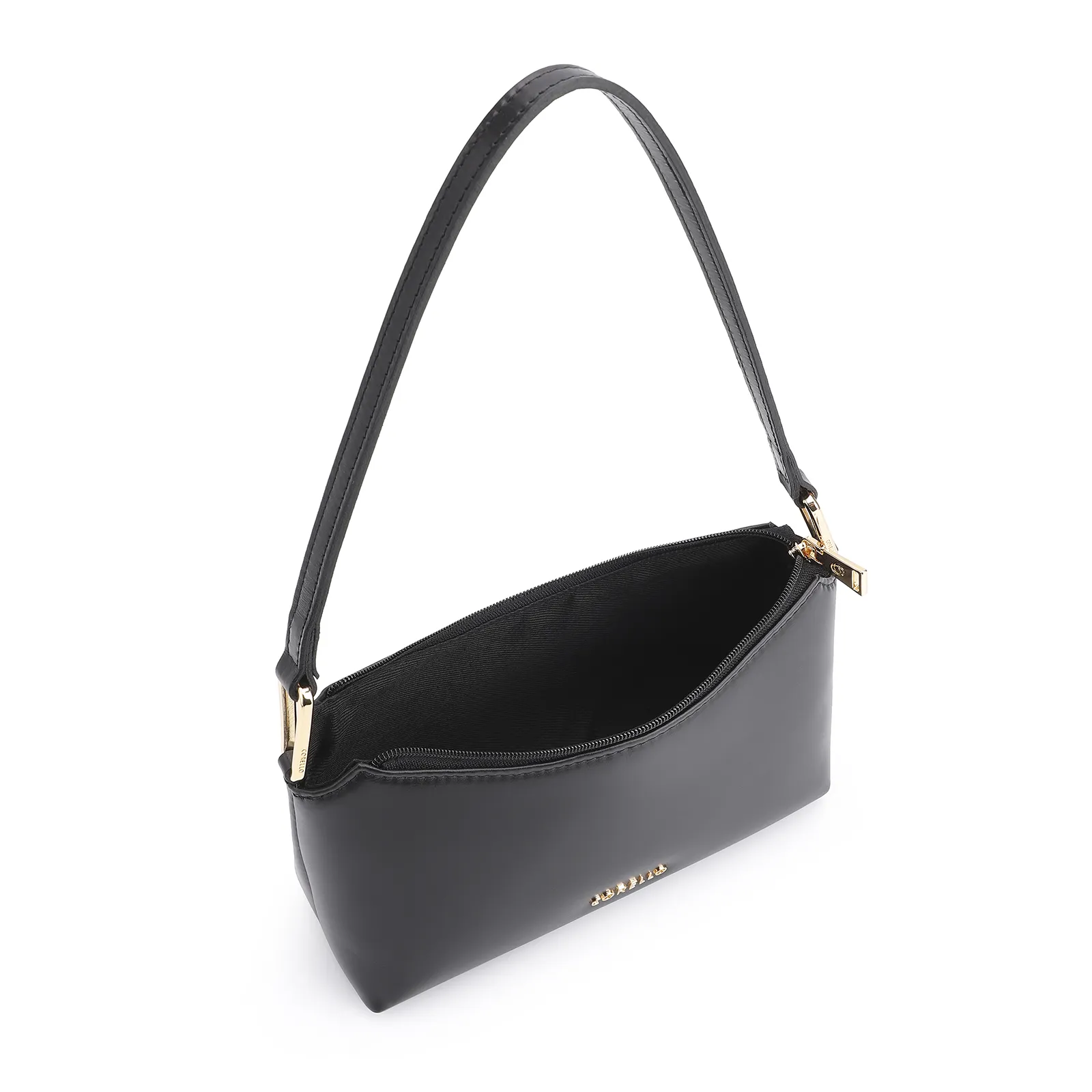 Bolsa De Ombro Couro Preto