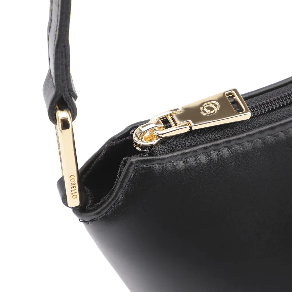 Bolsa De Ombro Couro Preto - imagem 6