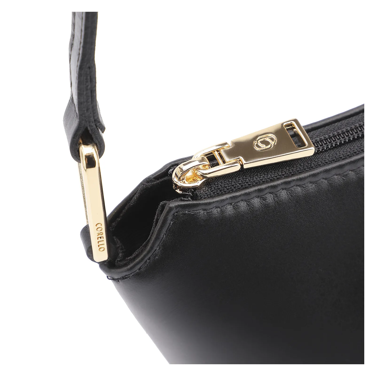 Bolsa De Ombro Couro Preto