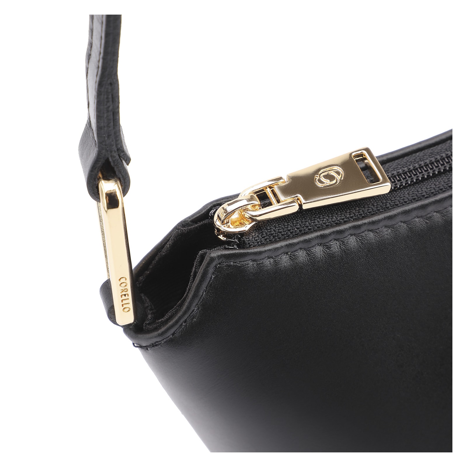 Bolsa De Ombro Couro Preto
