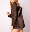 Bolsa De Ombro Couro Preto - imagem 2