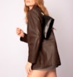 Bolsa De Ombro Couro Preto - imagem 2