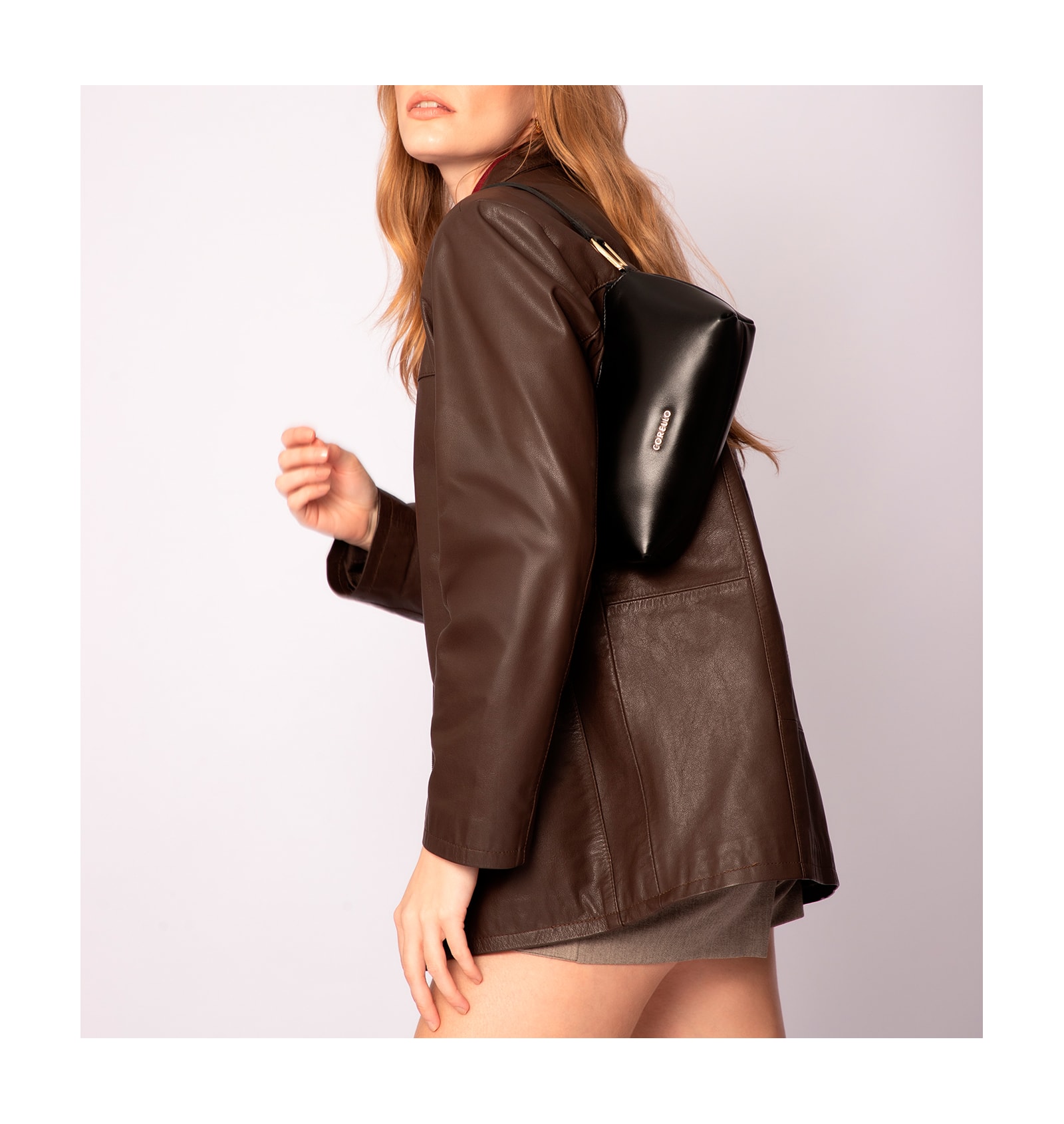 Bolsa De Ombro Couro Preto