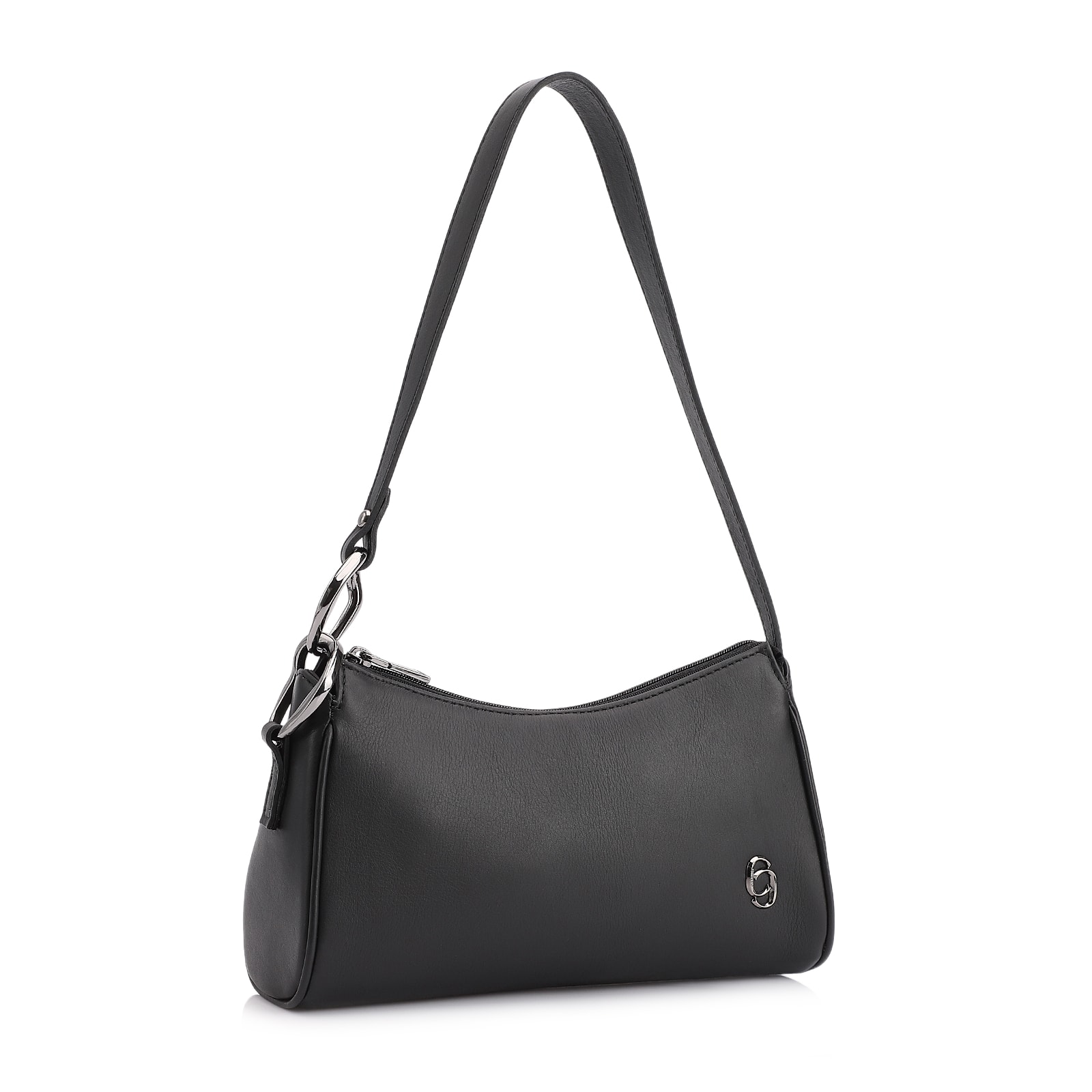 Bolsa De Ombro Couro Preto