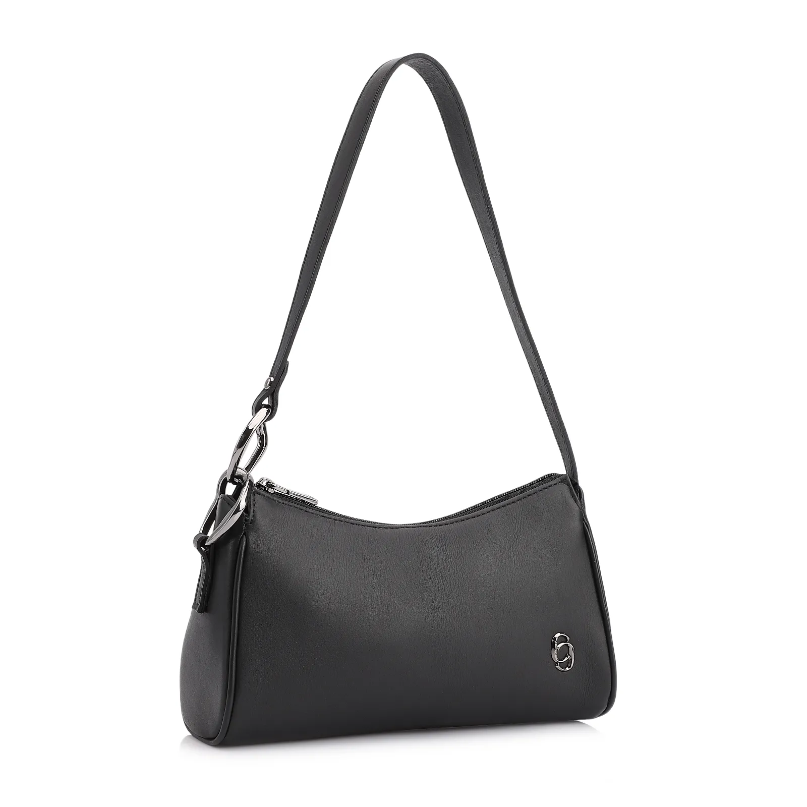 Bolsa De Ombro Couro Preto