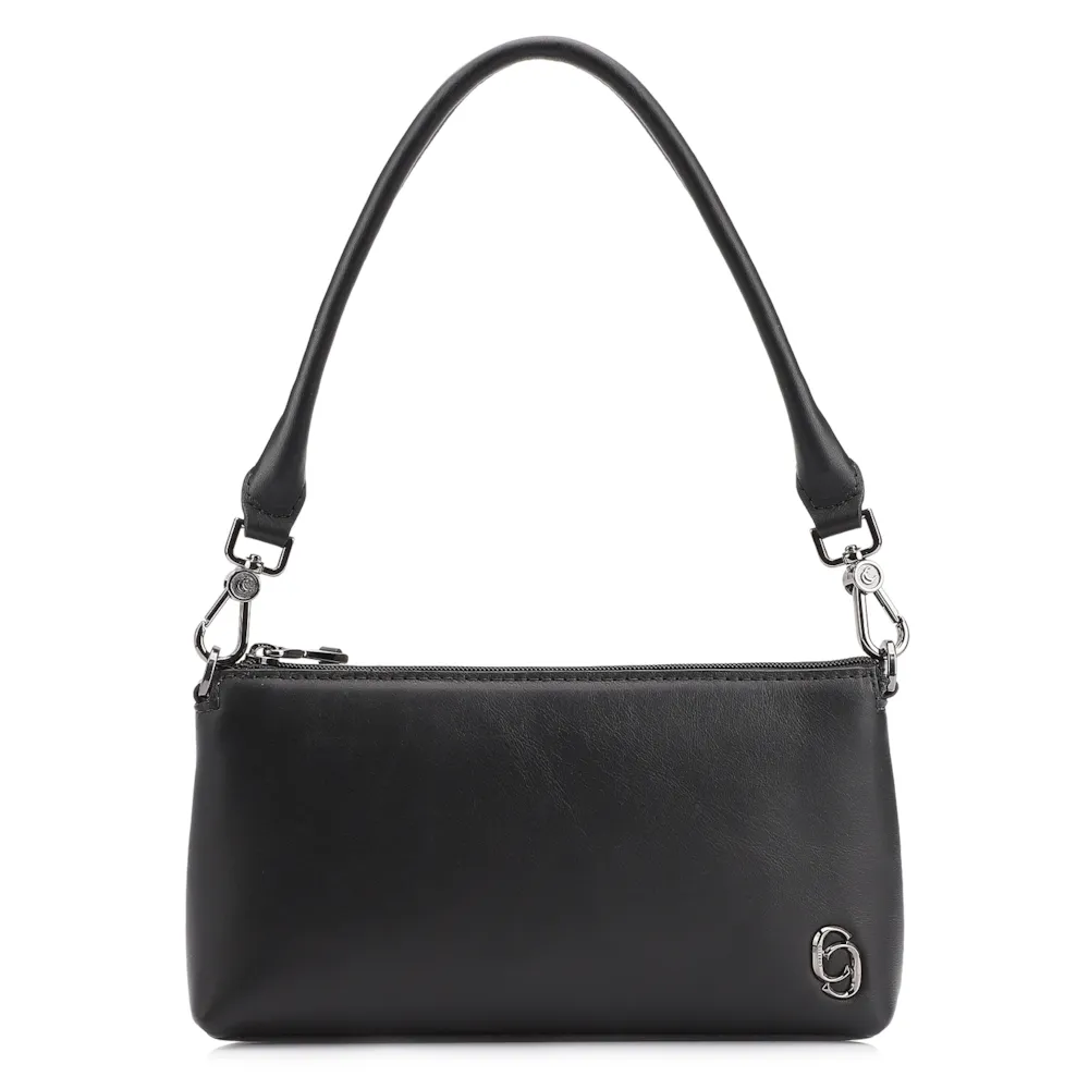 Bolsa De Ombro Couro Preto