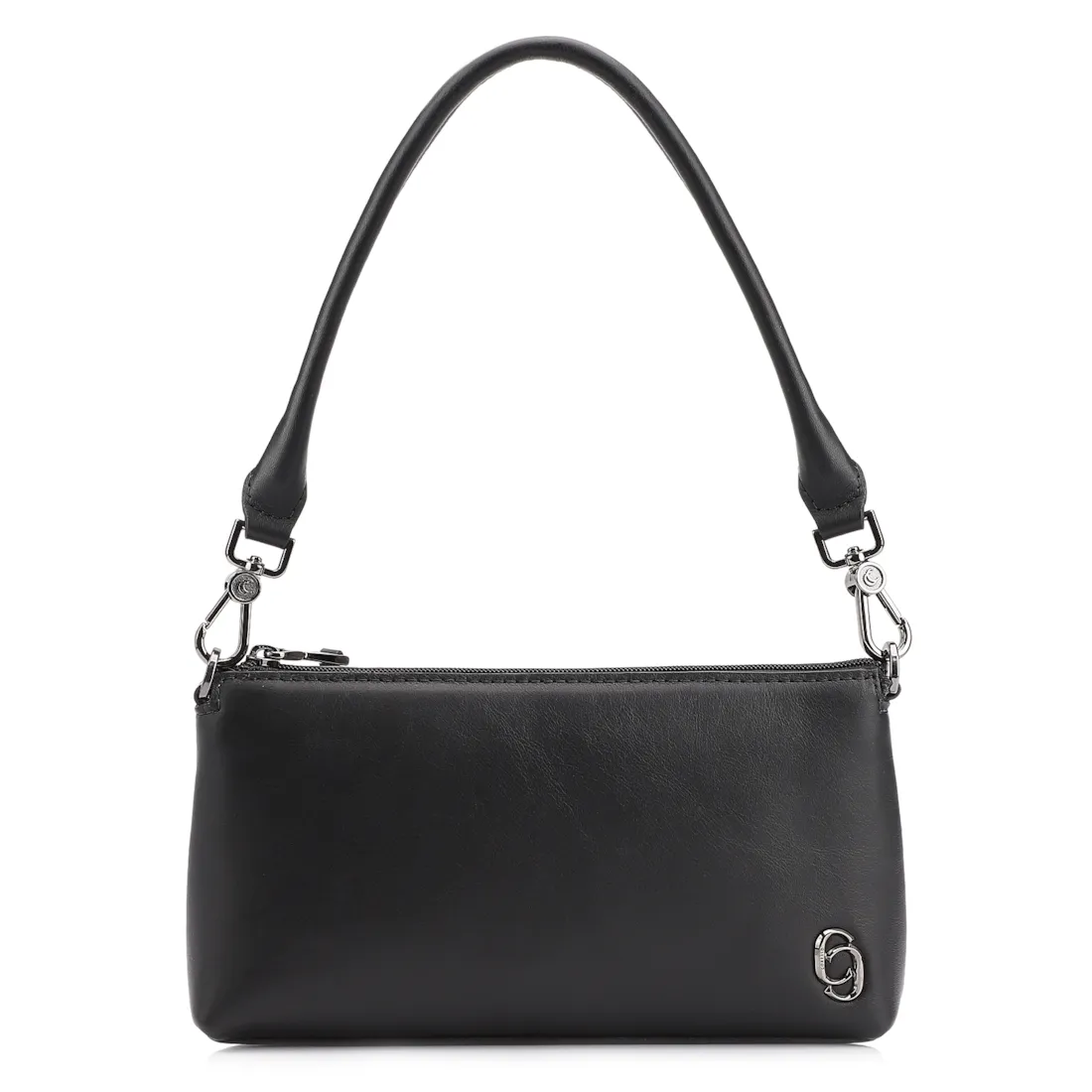 Bolsa De Ombro Couro Preto