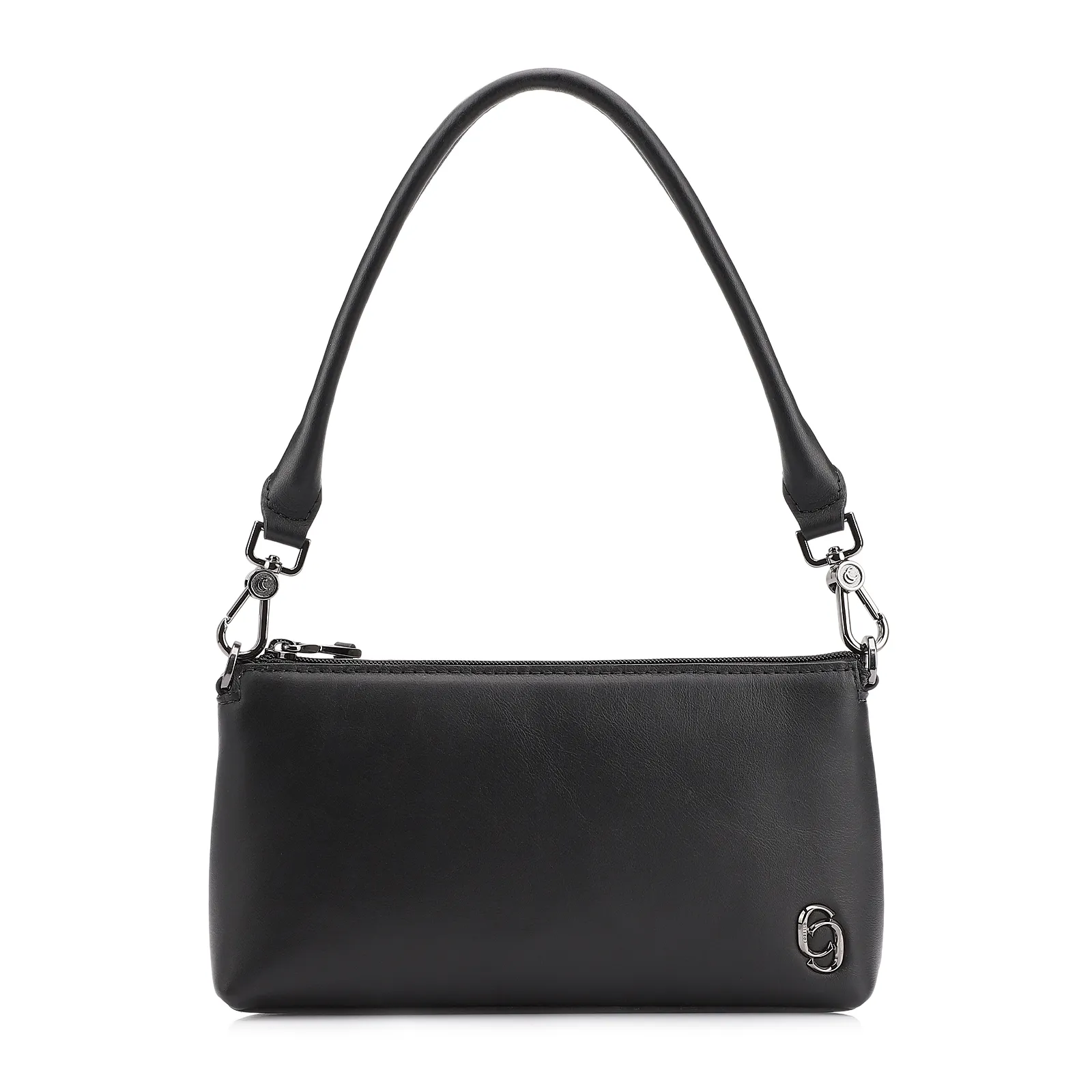 Bolsa De Ombro Couro Preto