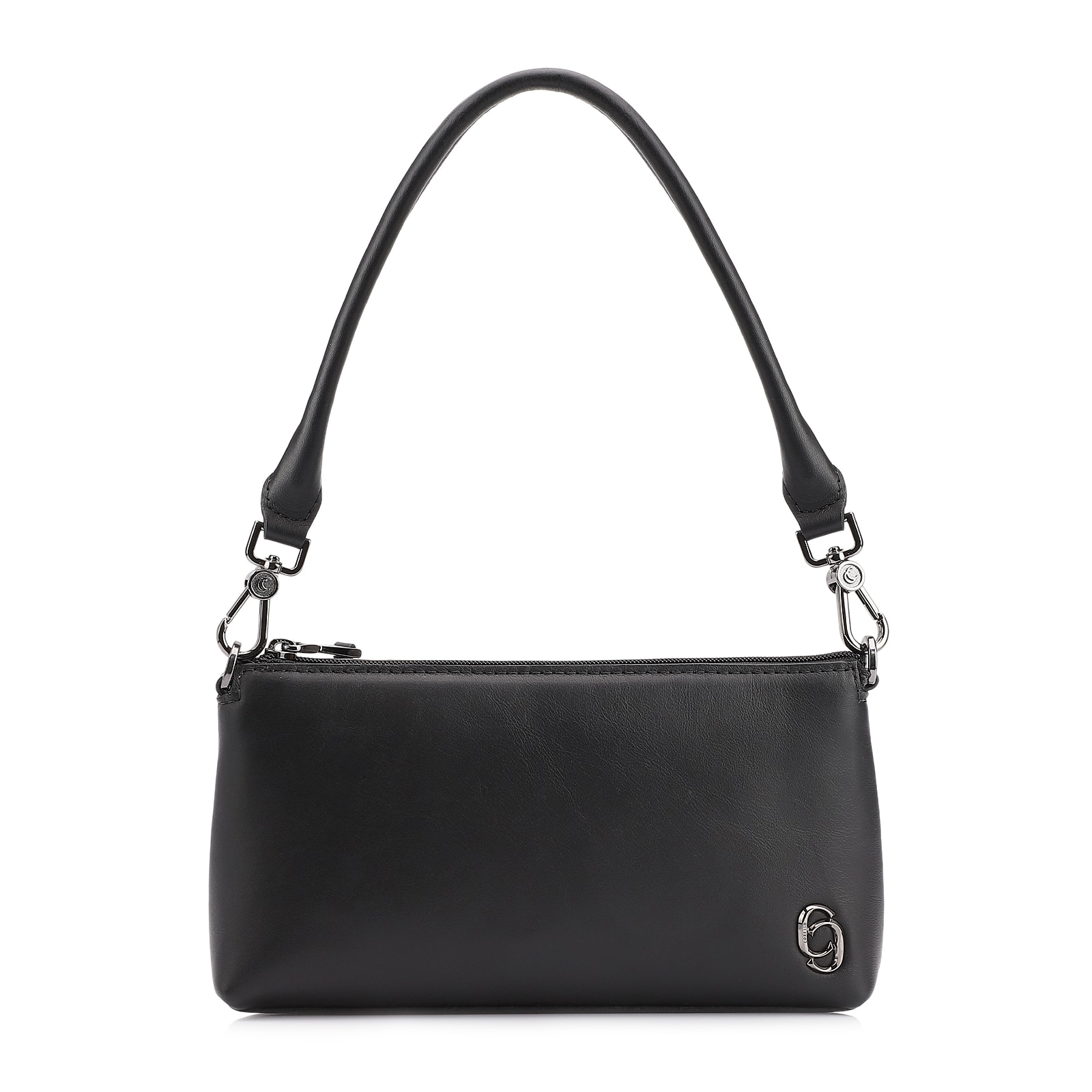 Bolsa De Ombro Couro Preto