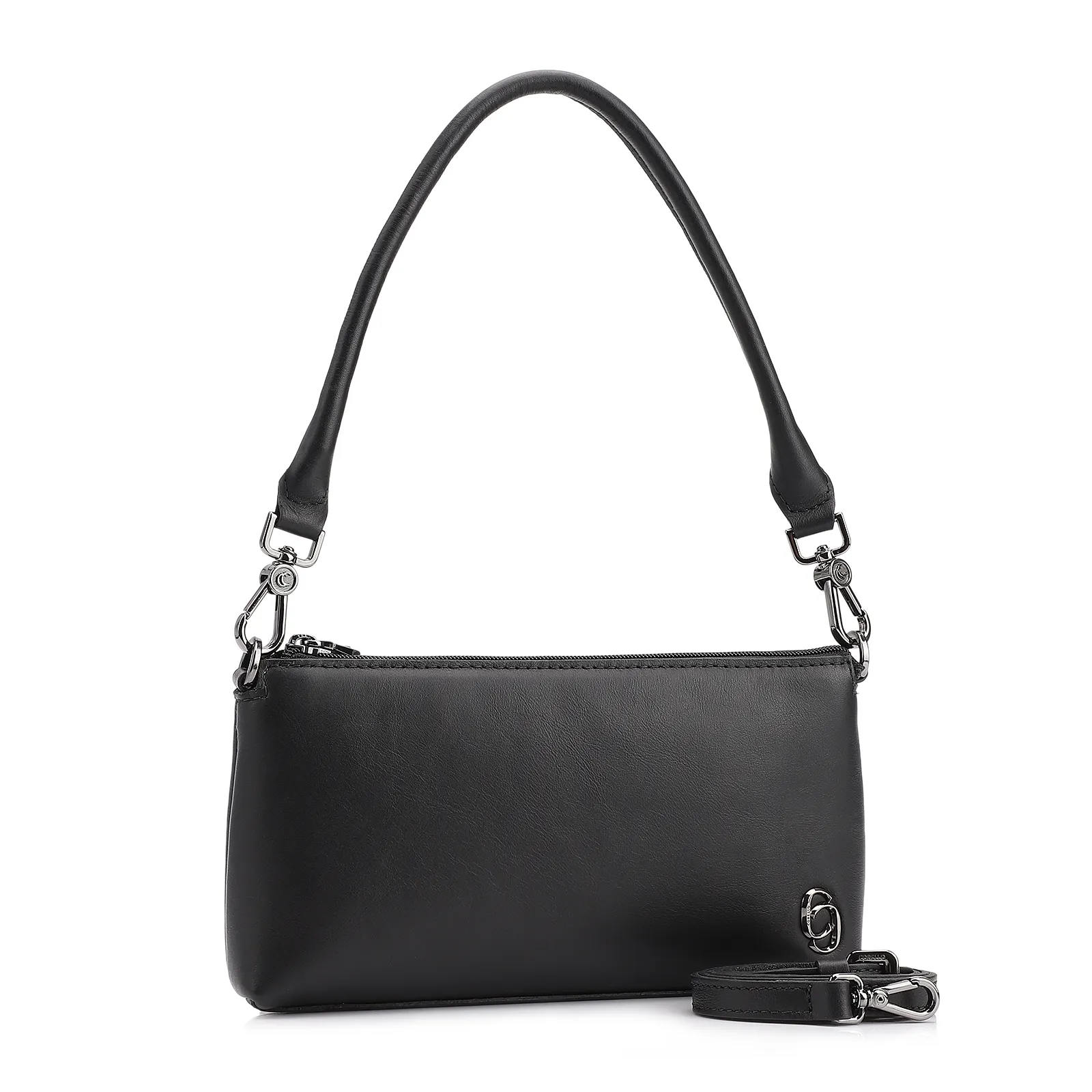 Bolsa De Ombro Couro Preto