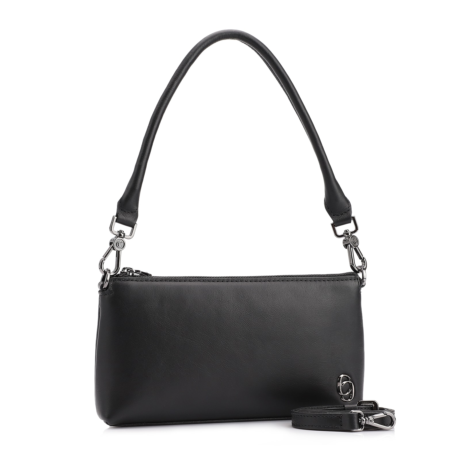 Bolsa De Ombro Couro Preto