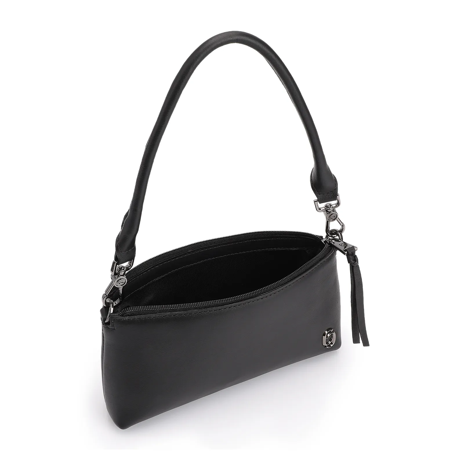 Bolsa De Ombro Couro Preto