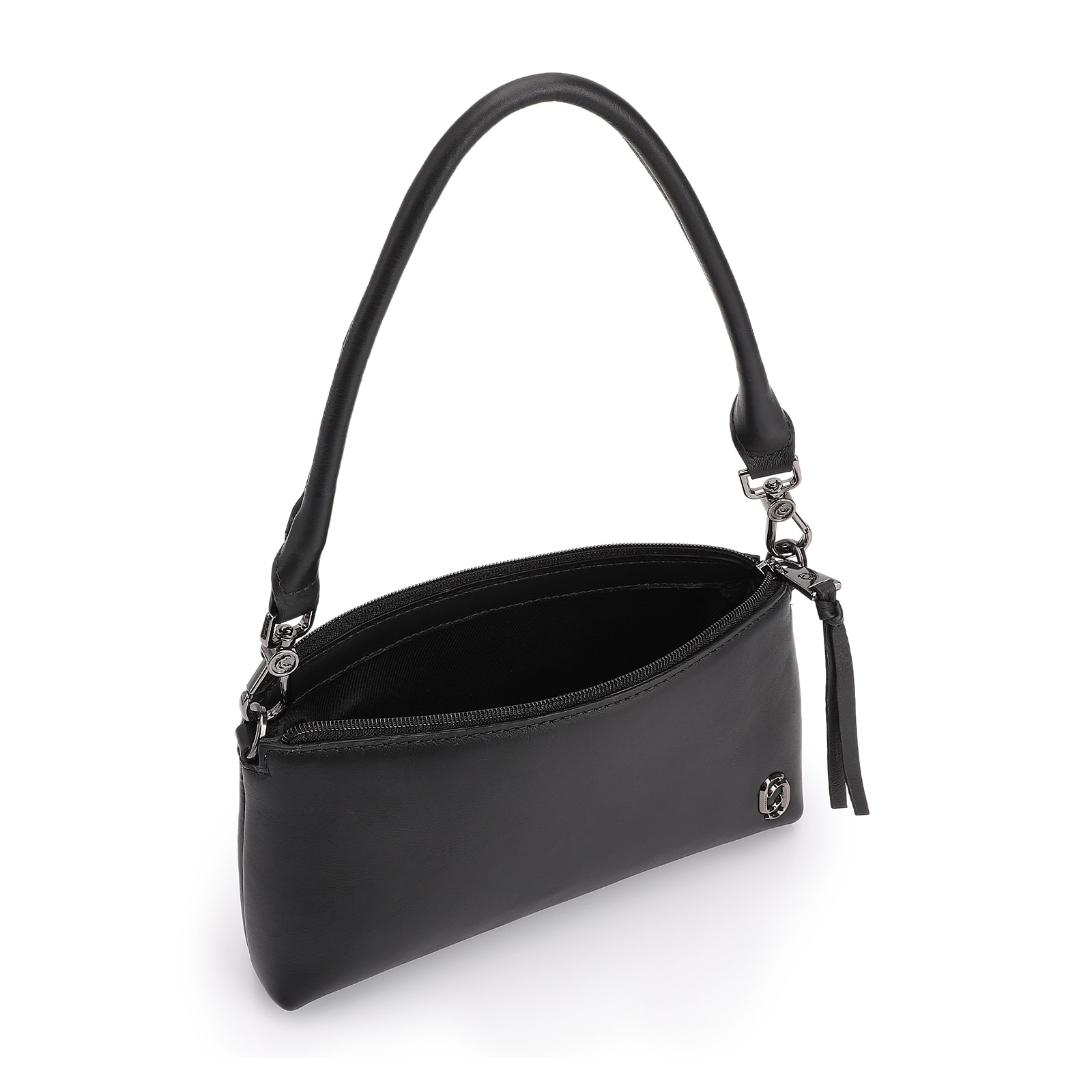 Bolsa De Ombro Couro Preto