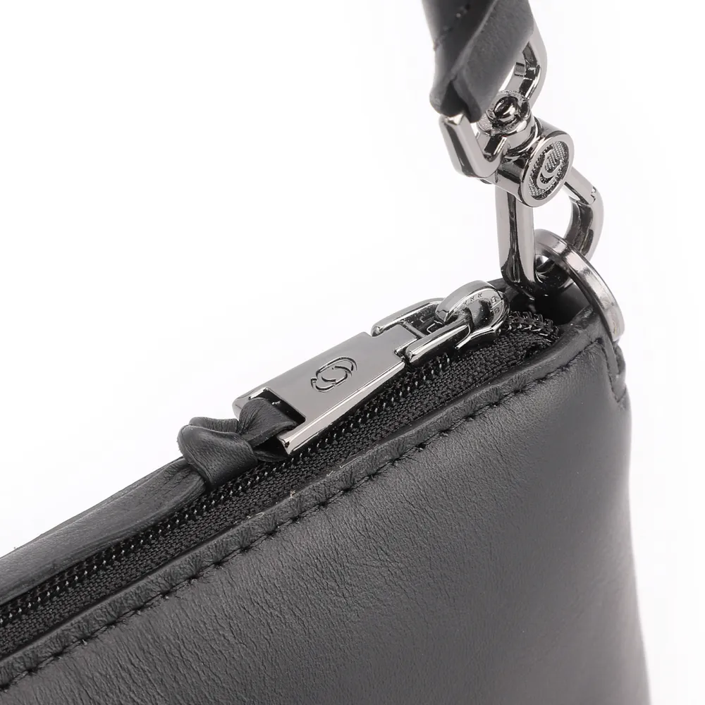 Bolsa De Ombro Couro Preto - imagem 6