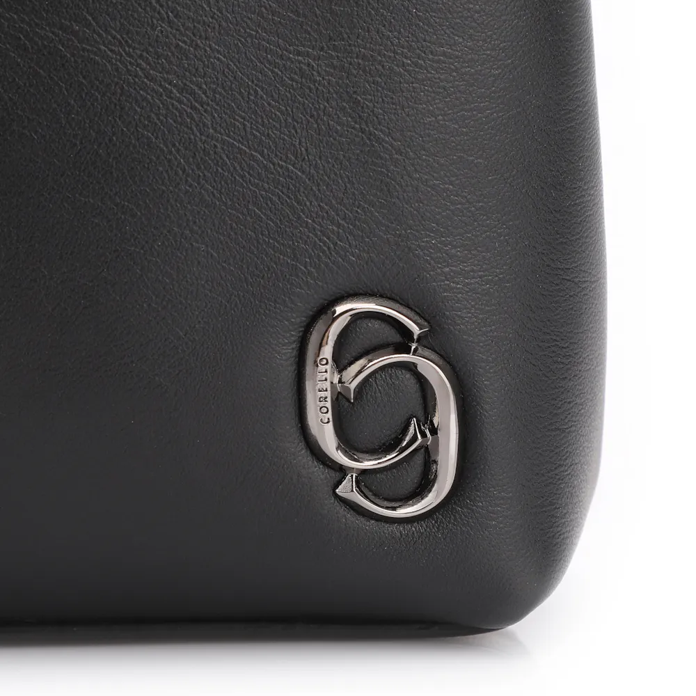 Bolsa De Ombro Couro Preto - imagem 7