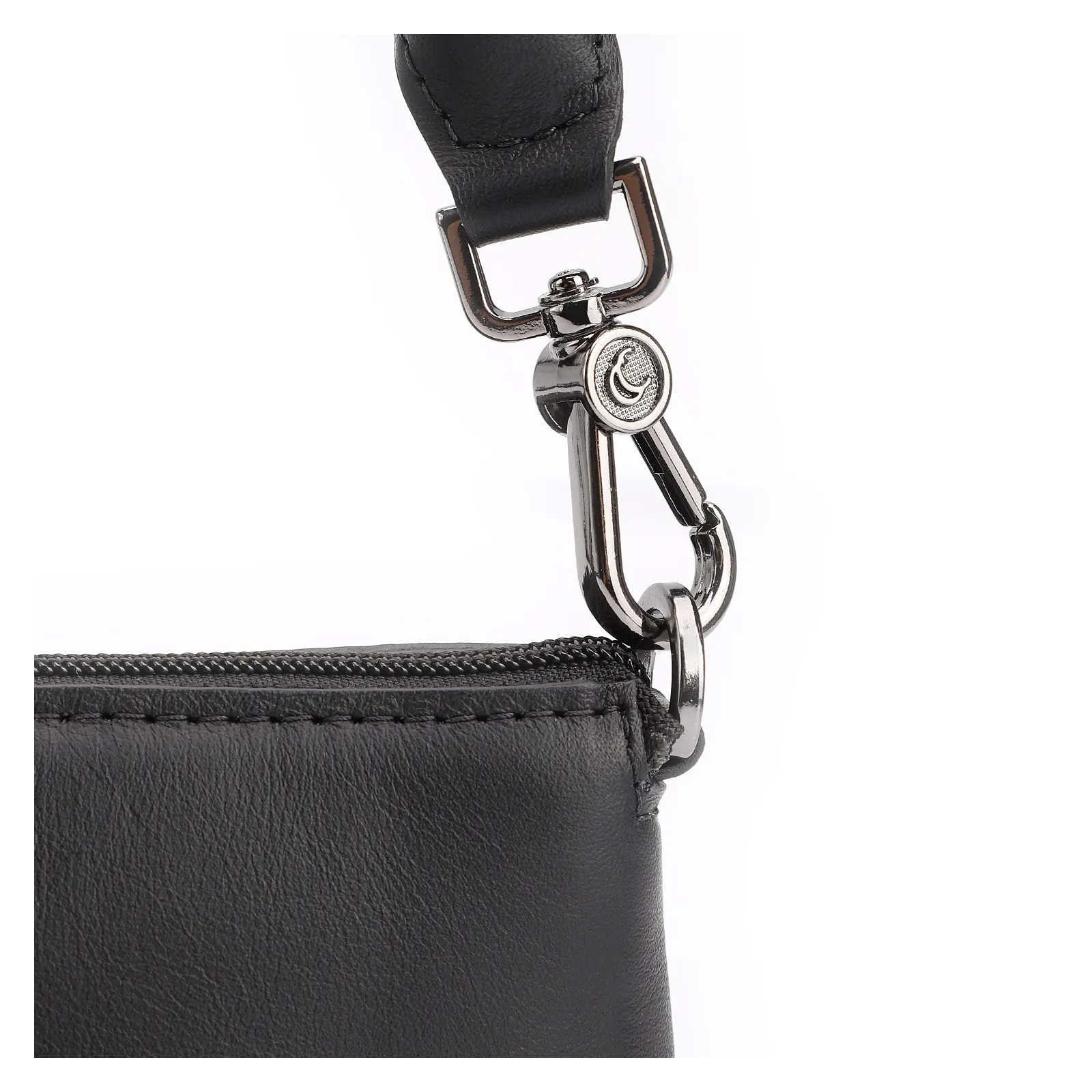Bolsa De Ombro Couro Preto