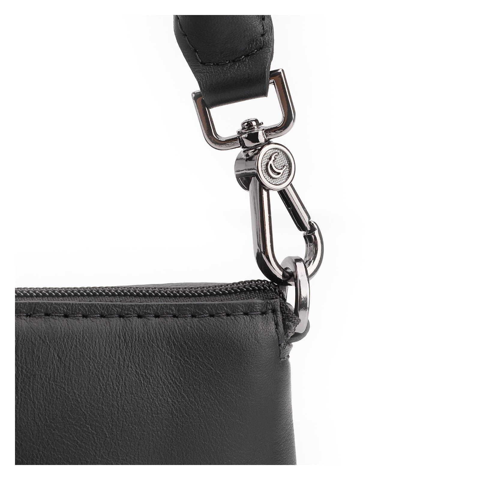 Bolsa De Ombro Couro Preto