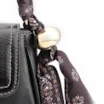  Bolsa De Ombro Couro Preto - imagem 6