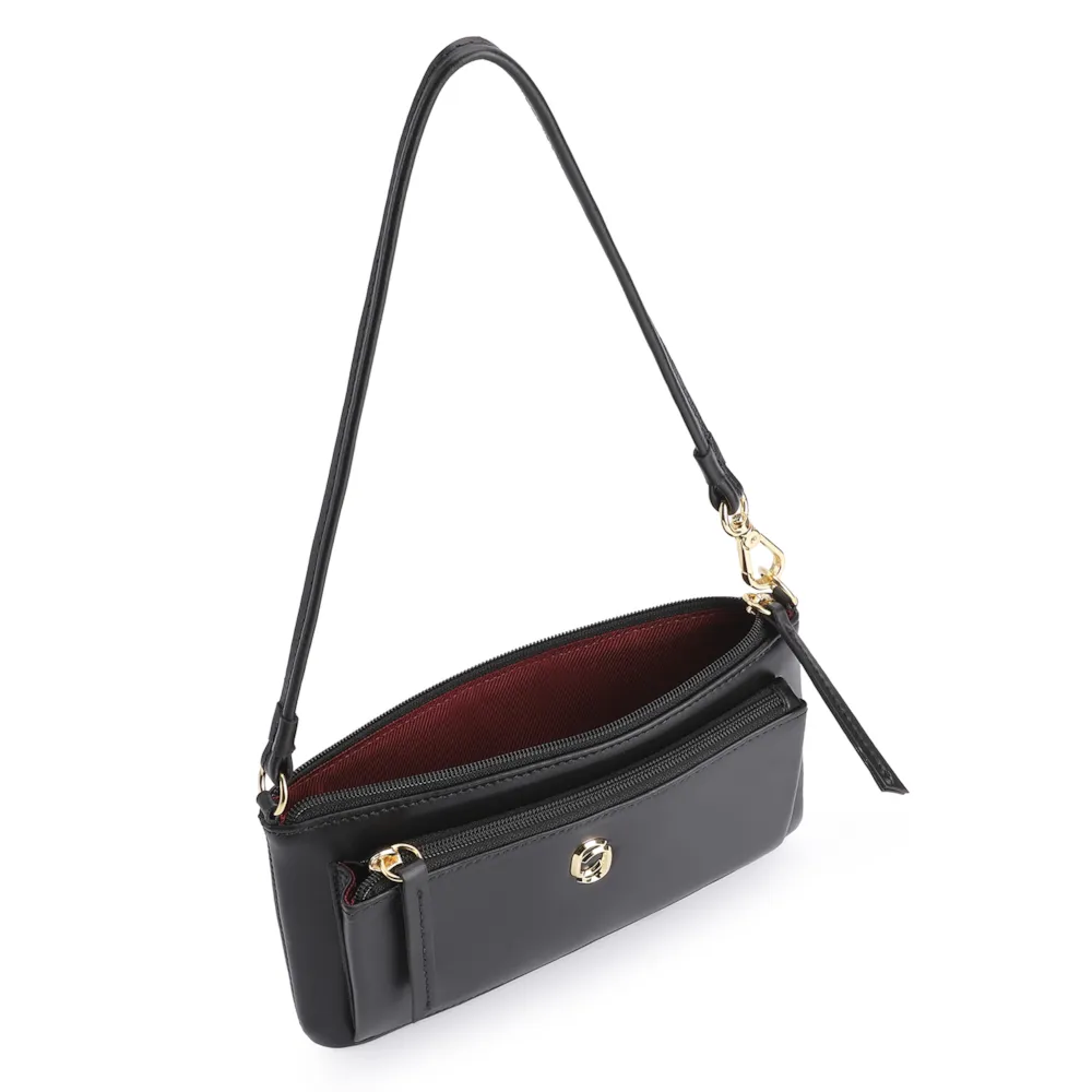 Bolsa De Ombro Couro Preto - imagem 4