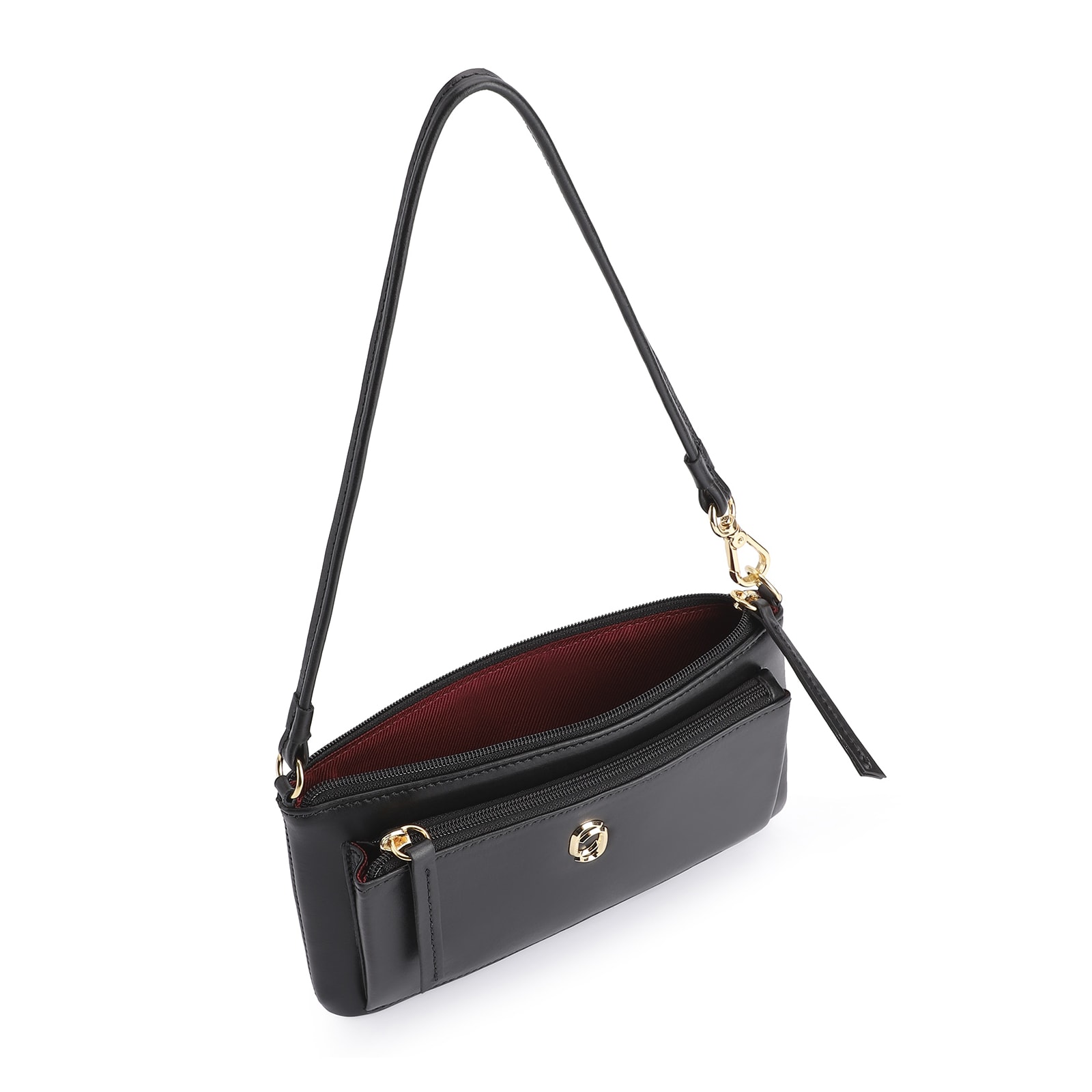 Bolsa De Ombro Couro Preto