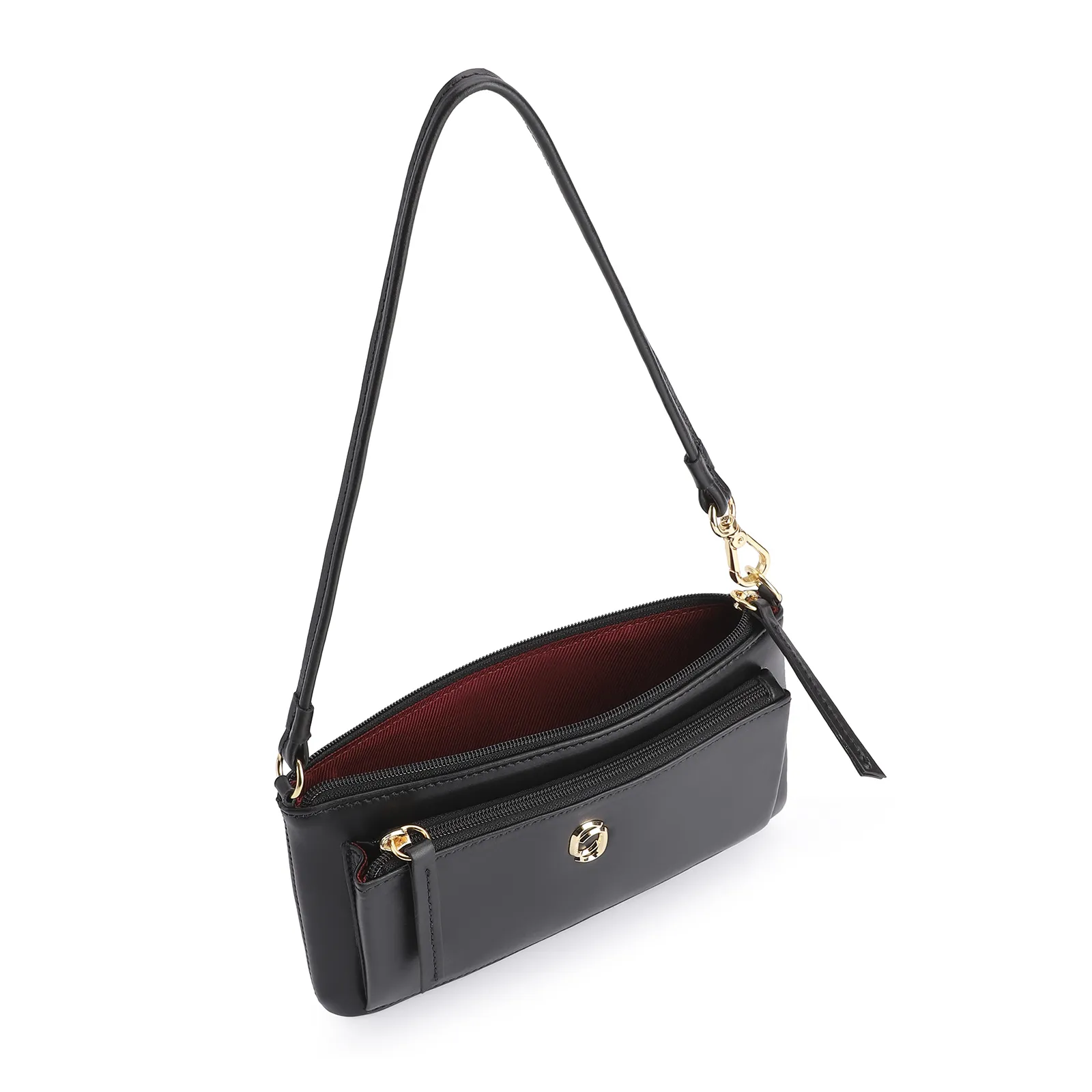 Bolsa De Ombro Couro Preto