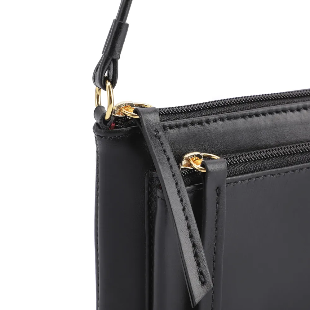 Bolsa De Ombro Couro Preto - imagem 5
