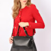 Bolsa De Ombro Couro Preto - imagem 2