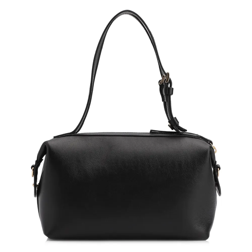 Bolsa De Ombro Couro Preto - imagem 4