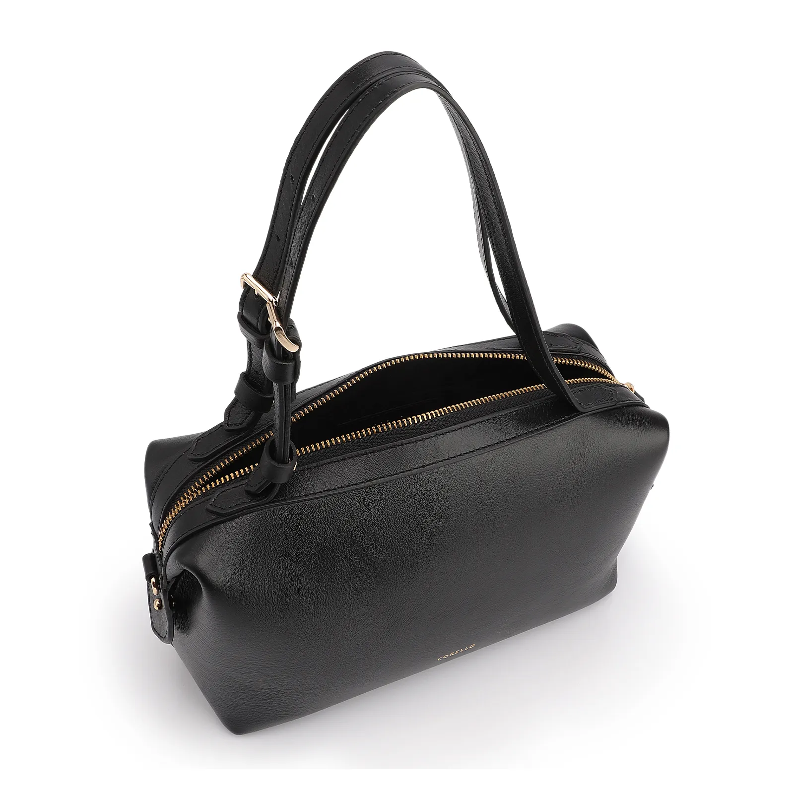 Bolsa De Ombro Couro Preto