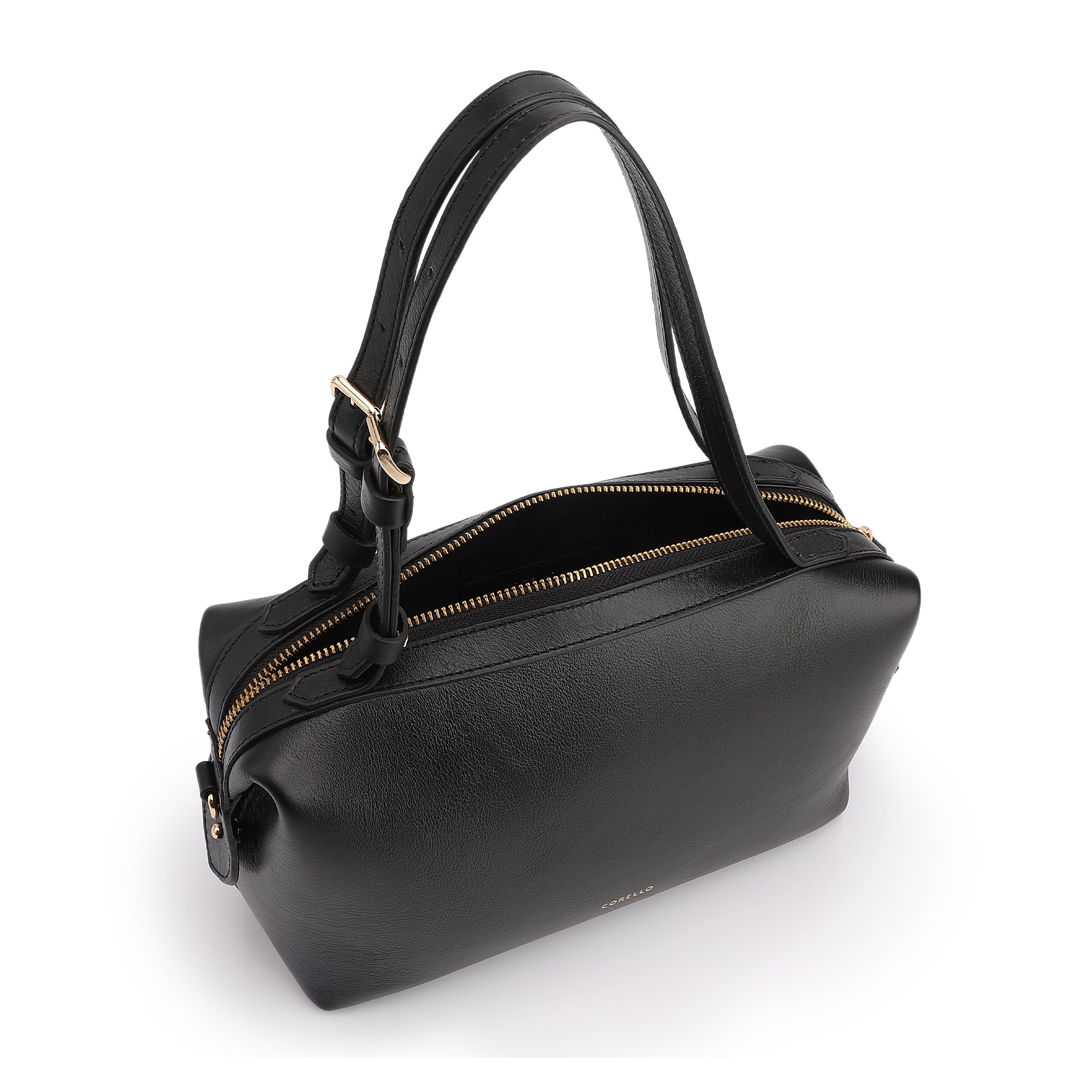 Bolsa De Ombro Couro Preto