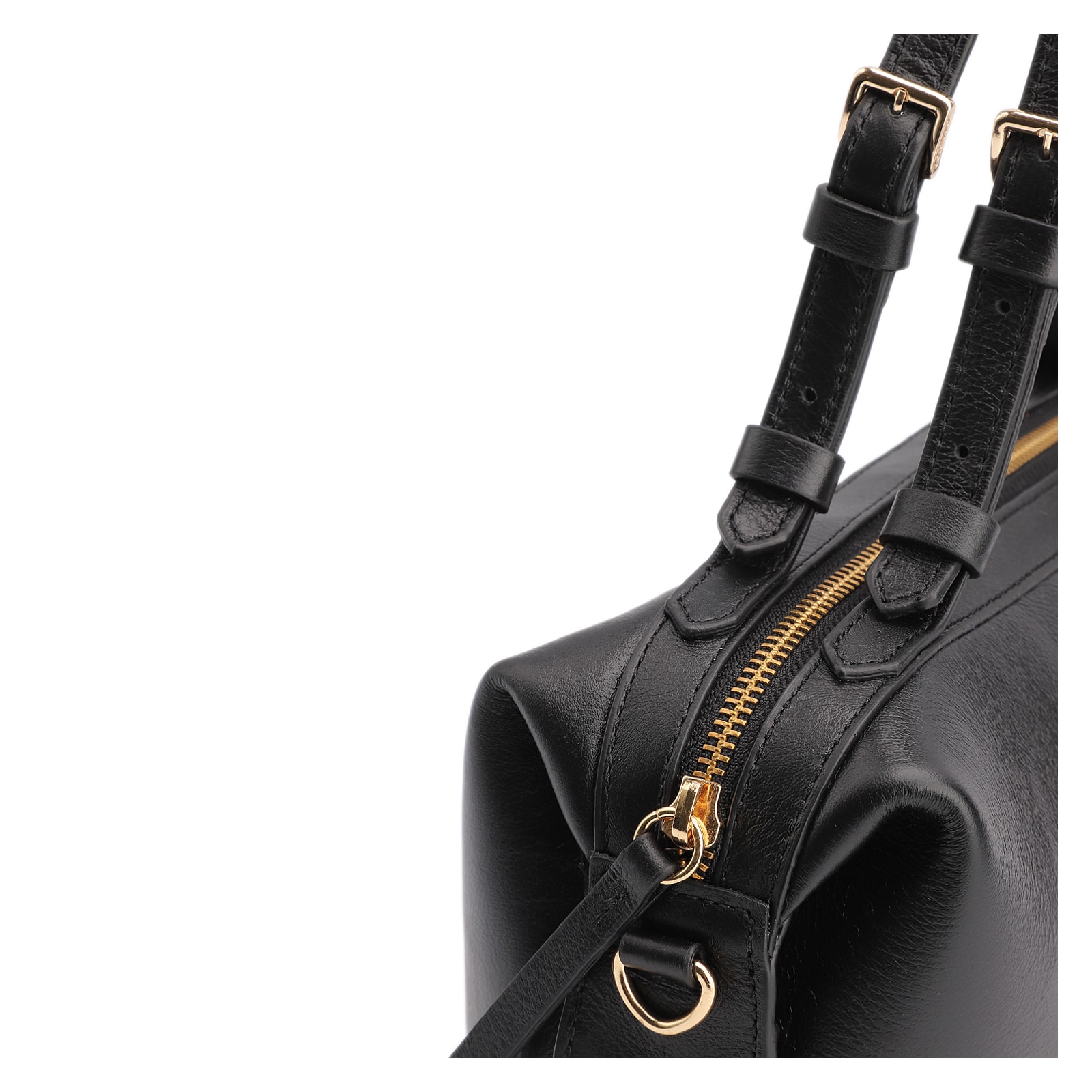 Bolsa De Ombro Couro Preto