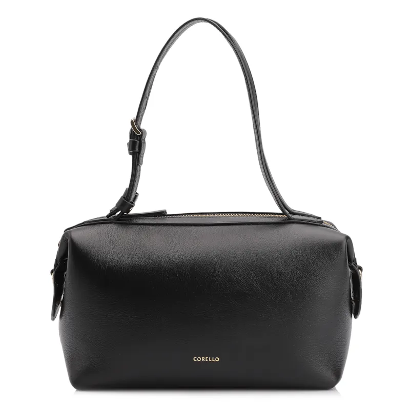Bolsa De Ombro Couro Preto