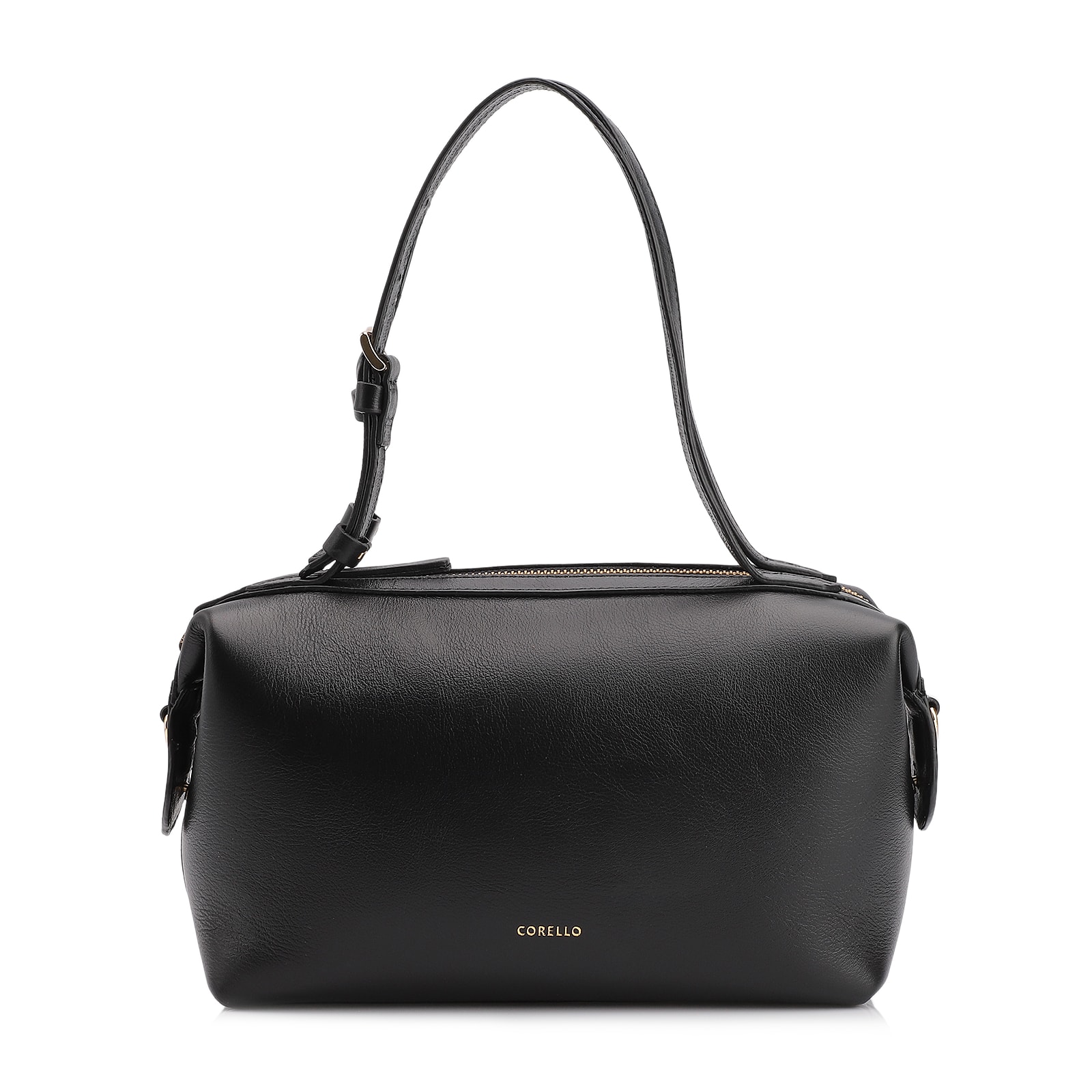 Bolsa De Ombro Couro Preto