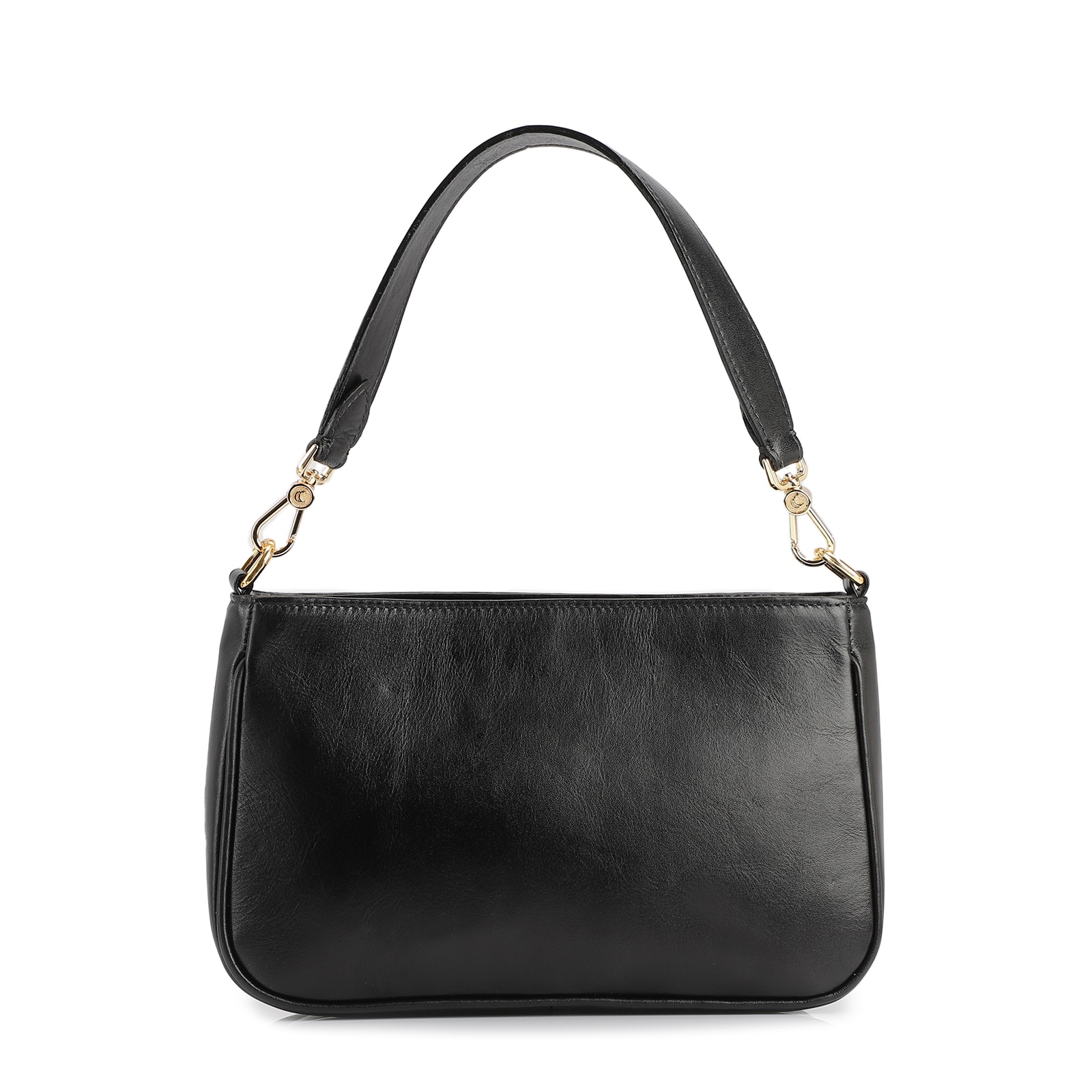 Bolsa De Ombro Couro Preto