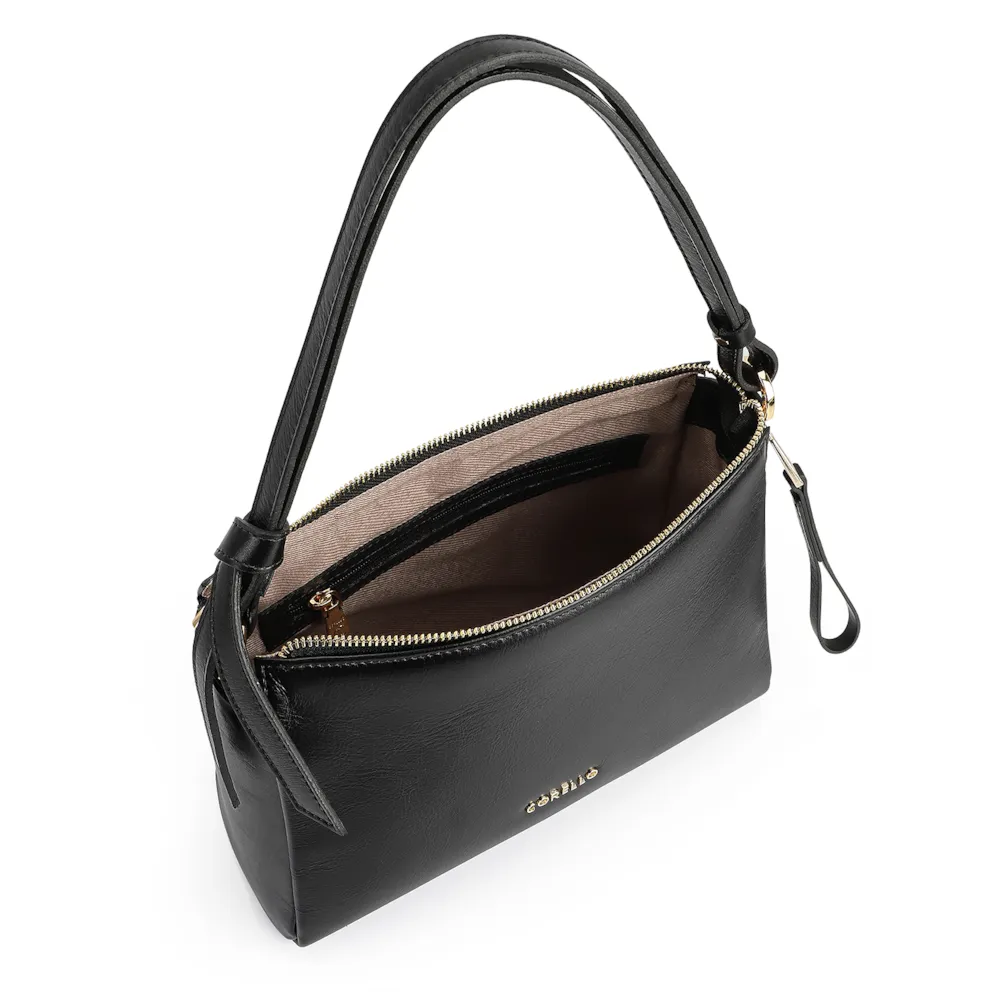 Bolsa De Ombro Couro Preto - imagem 4