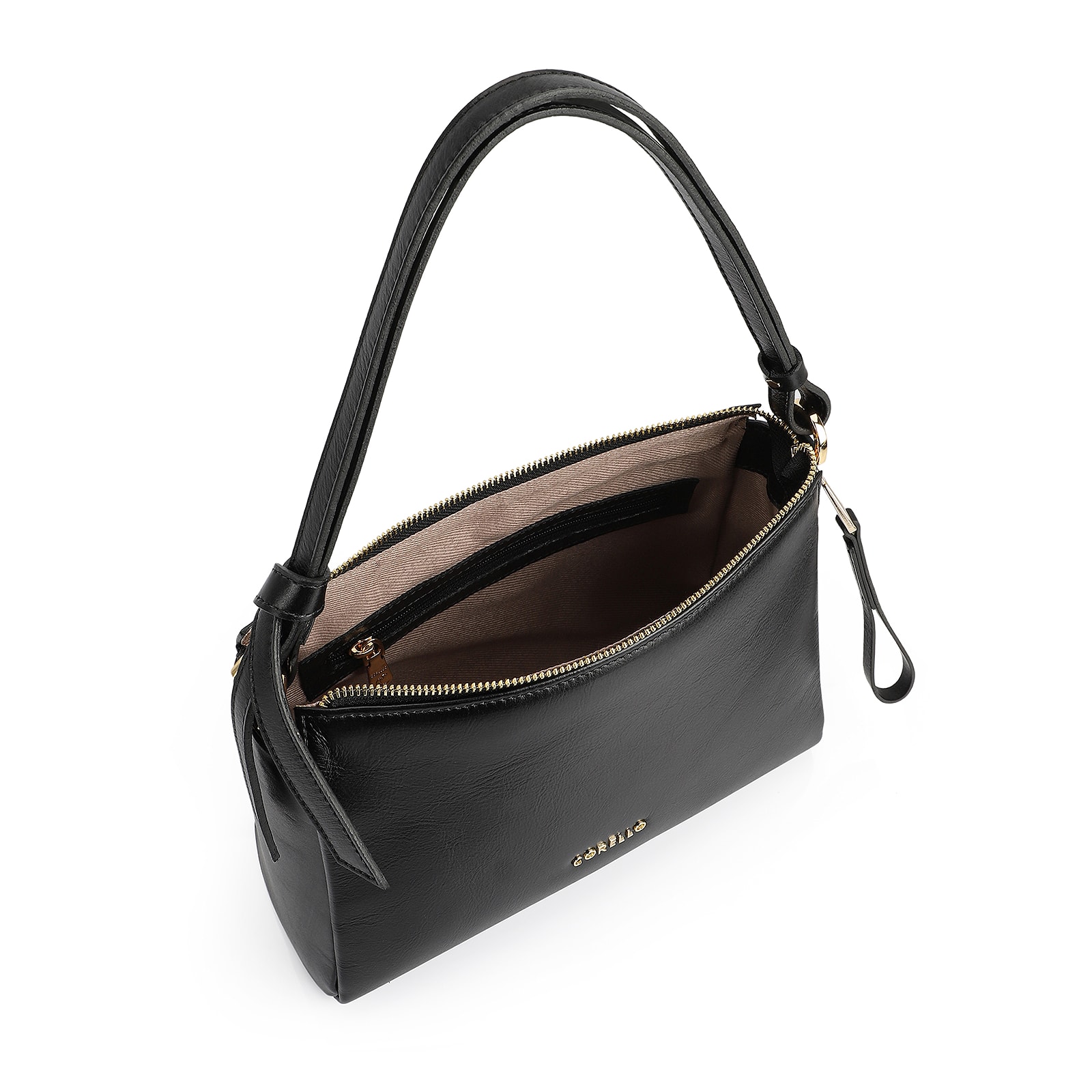 Bolsa De Ombro Couro Preto