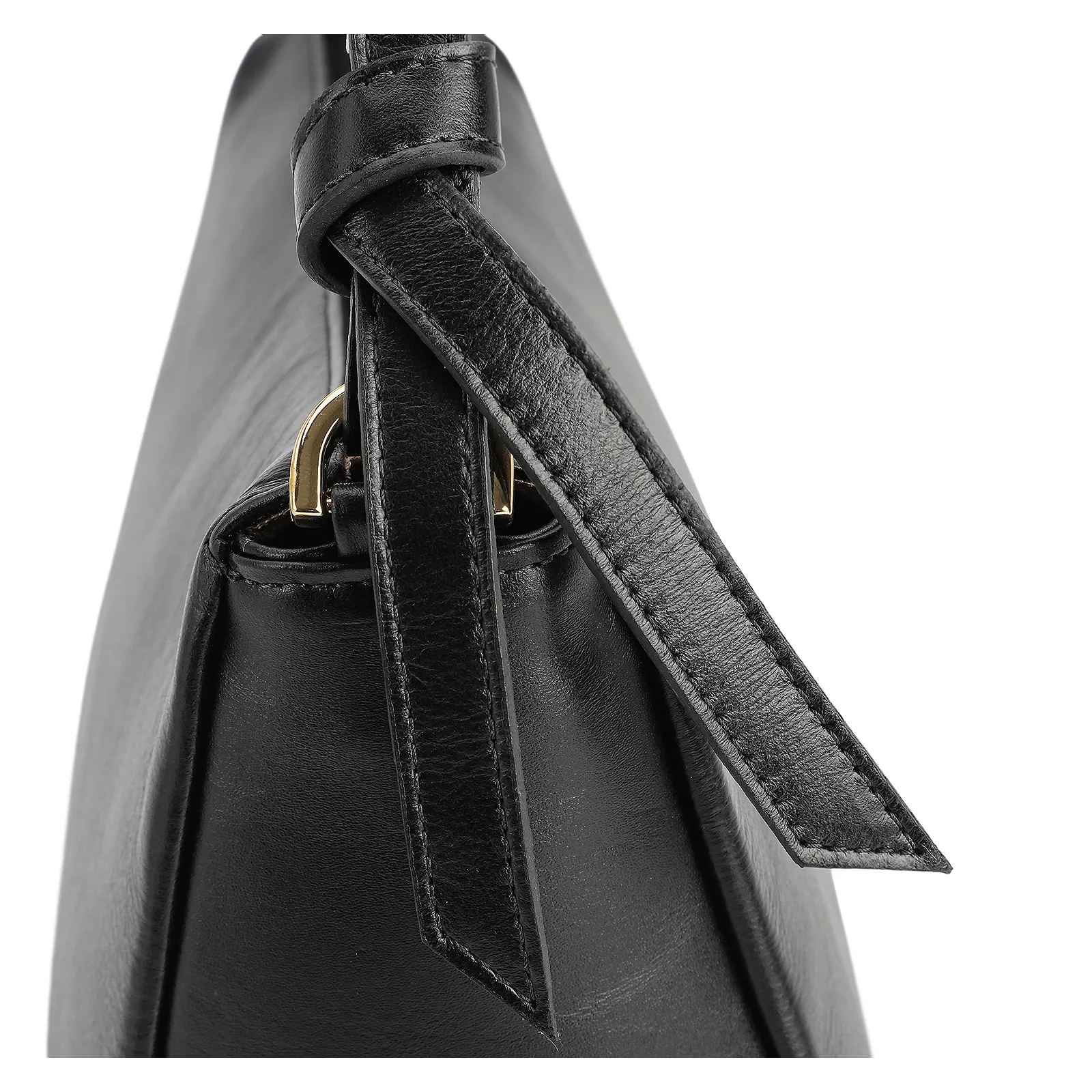 Bolsa De Ombro Couro Preto