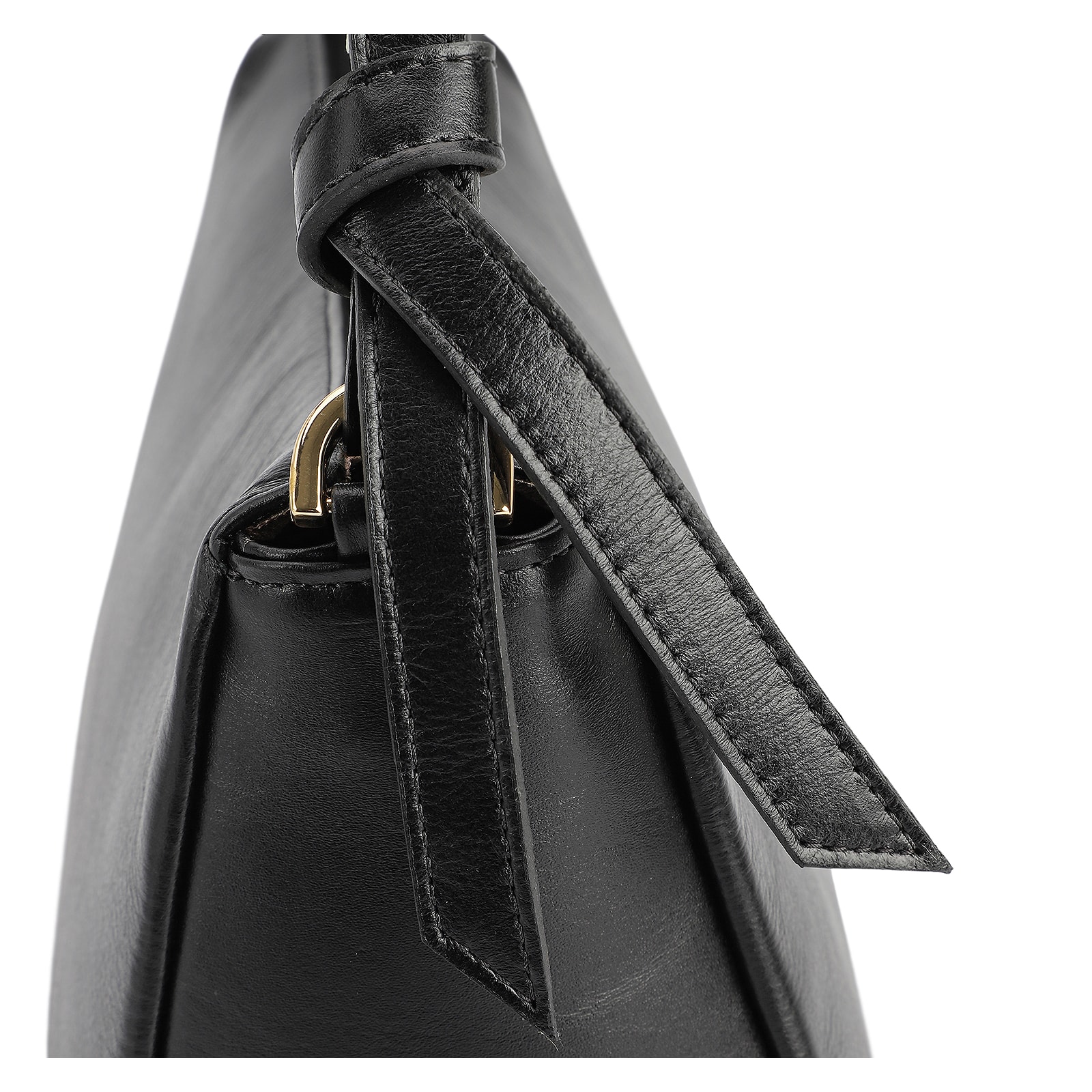 Bolsa De Ombro Couro Preto